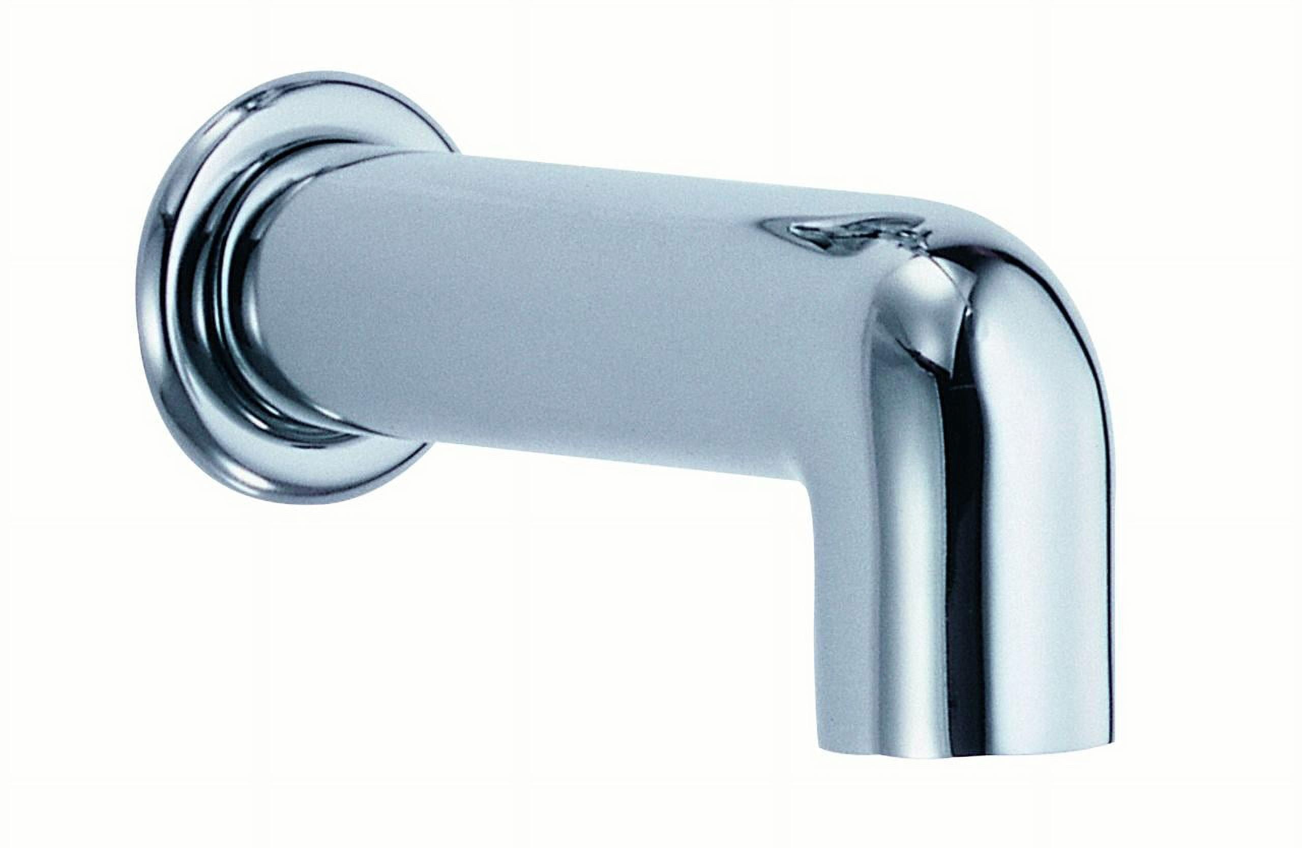 Chrome Wall Mounted Tub Spout with Cylindrical Design