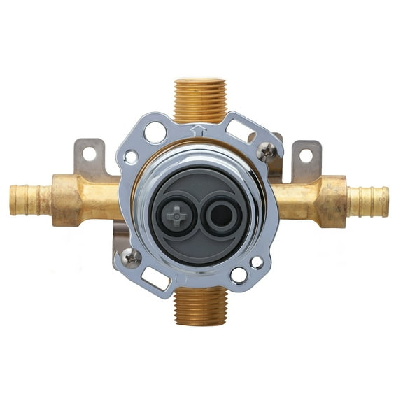 Danze Treysta Tub & Shower Valve- Horizontal Inputs WITHOUT Stops- Crimp Pex