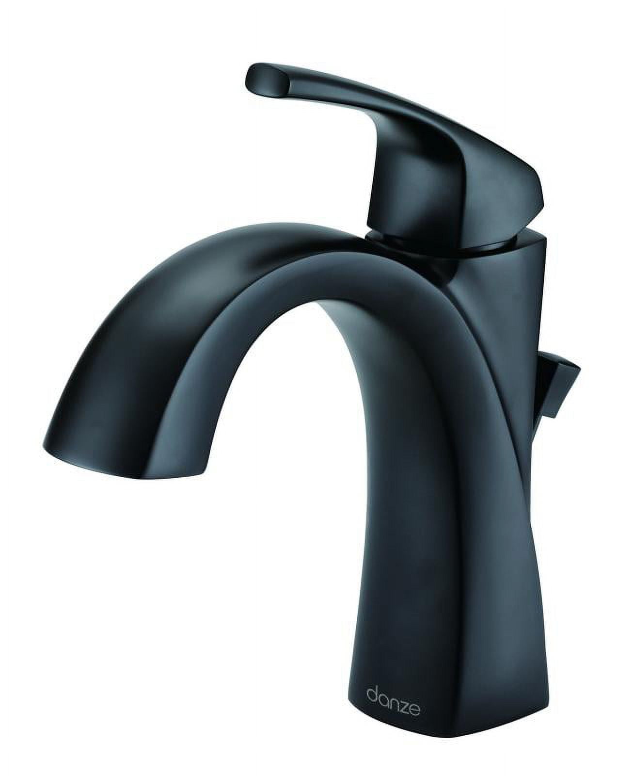 Danze Vaughn Single Handle Bathroom Faucet, Satin Black