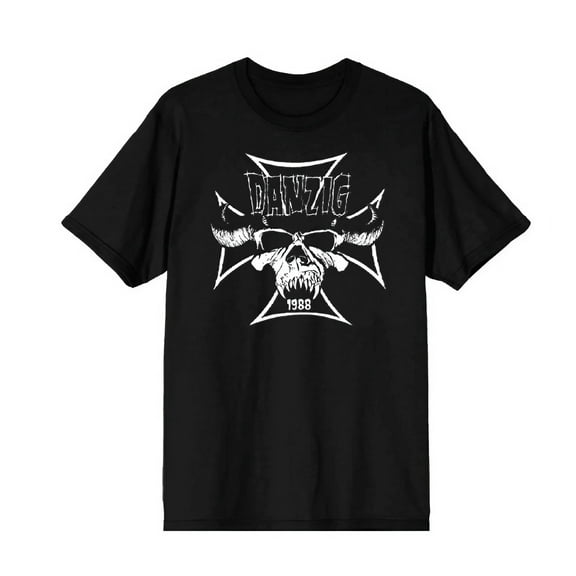 Danzig Men's Cross T-Shirt Black Small | Officially Licensed