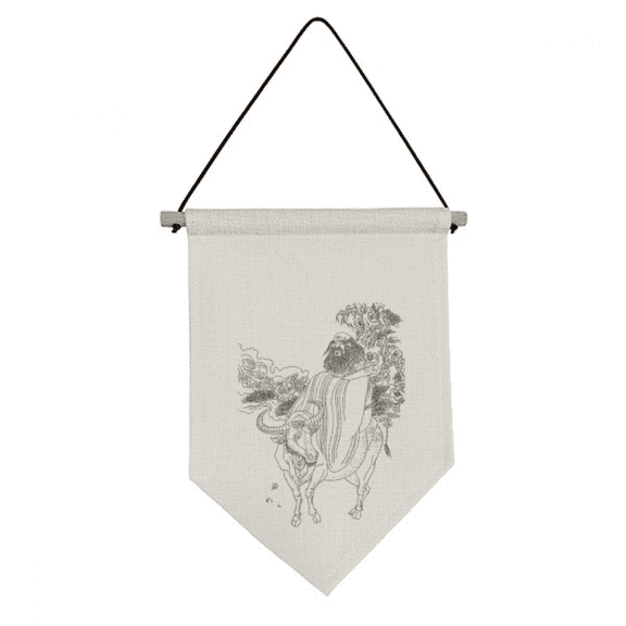 Dao  China Lao Tzu Canvas Flag Hanging Wall Art Decor Banner