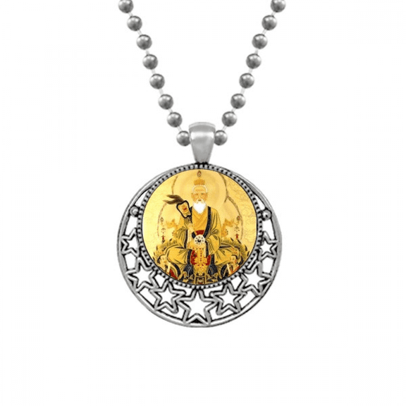 Dao Chinese God Art Deco Fashion Necklaces Pendant Retro Moon Stars Jewelry