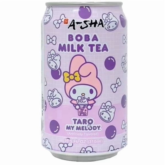 A-Sha My Melody Boba Milk Tea, Taro Flavor, 310ml - pack of 2 - Instant Drink Tea