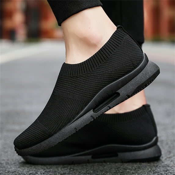 YYTLCH Men's Running Knitting Breathable Walking Fashion Socks Sneakers