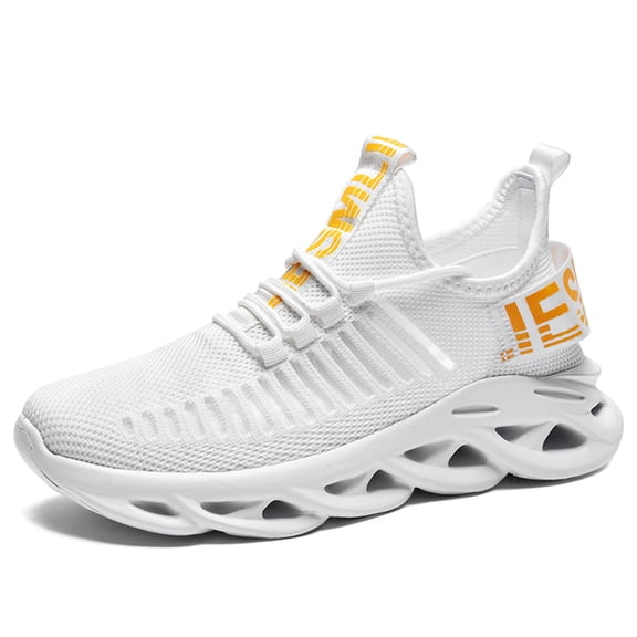 DaoLxi Men's Shoes Platform Mesh Slip-on Air Cushion Sneakers Lightweight