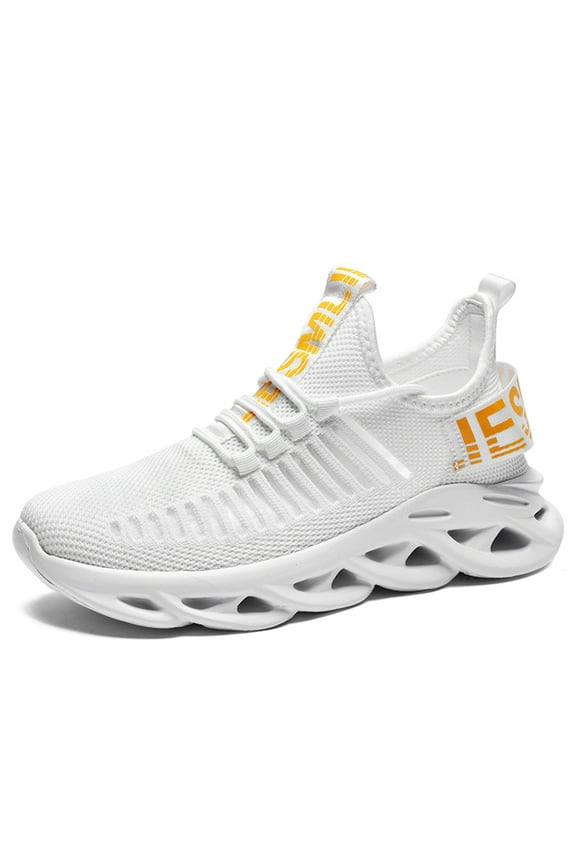 DaoLxi Men's Shoes Platform Mesh Slip-on Air Cushion Sneakers Lightweight