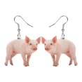 thumbnail image 1 of Daolelai Acrylic Funny Animal Pig Earrings, 1 of 6
