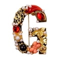 thumbnail image 1 of Daolelai Alphabet Pearl Brooch, 1 of 2