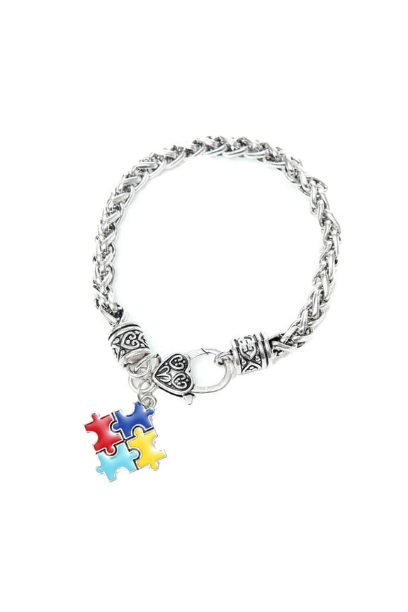 Autism Awareness Jigsaw Bracelet