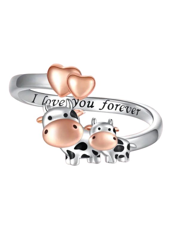 Cute Cow with A Love Ring