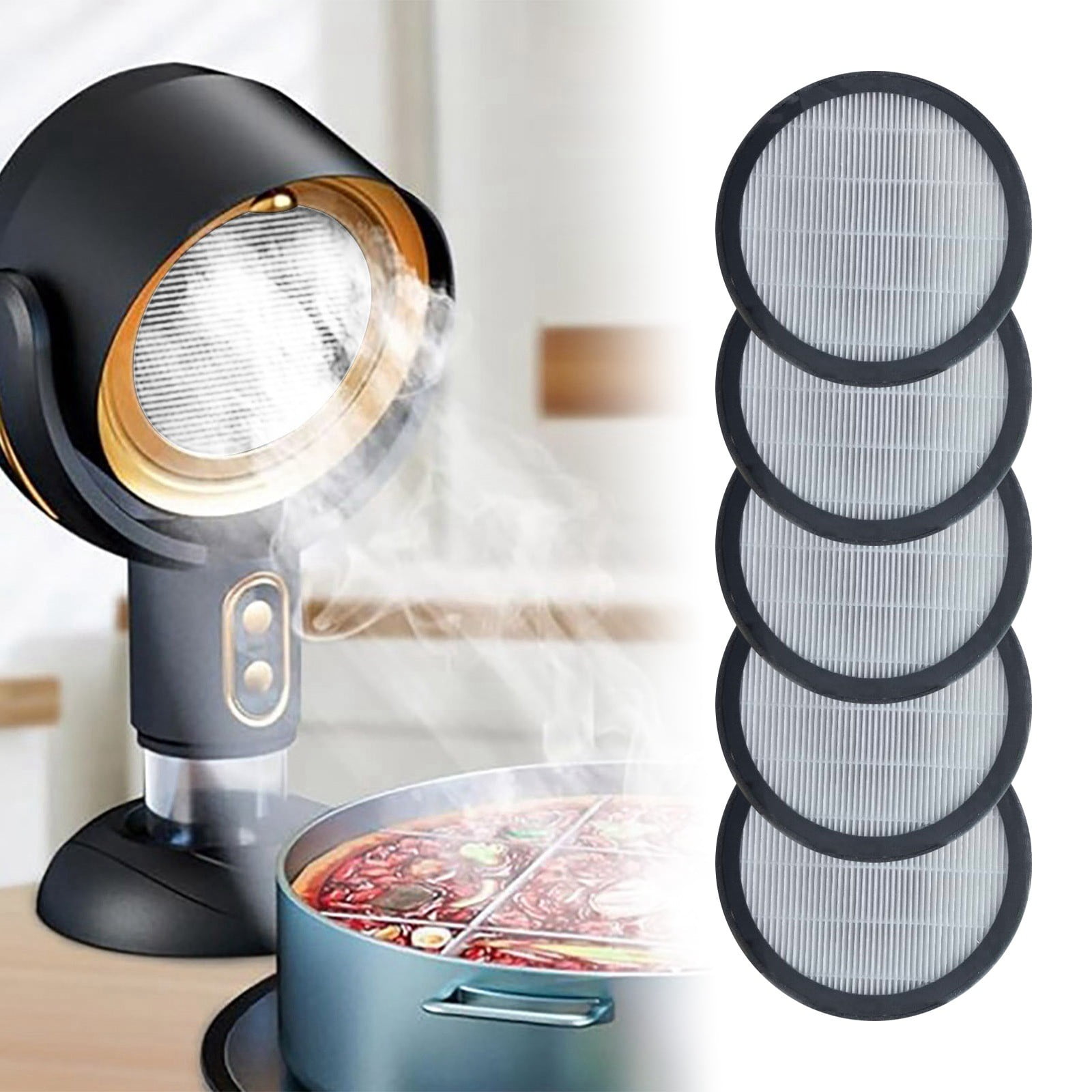 Daolelai Desktop Hood Smoke Filter (5 Pieces)