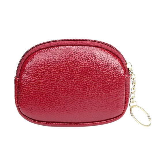 Daolelai Fashion Women's Solid Color Zipper Coin Bag Key Bag Envelope Bag Clutch Bag Coin Purse