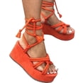 thumbnail image 1 of Daolelai Fashionable Spring and Summer High-Heeled Wedge-Heeled Women's Sandals with Straps, Open Toe and Breathable, 1 of 6