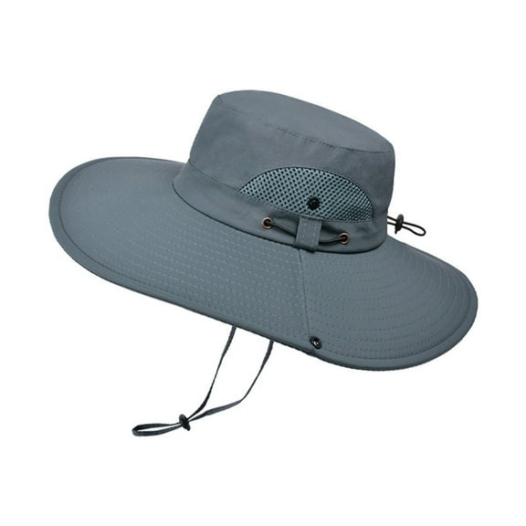 Daolelai Fisherman Hat Men's Summer Hat Large Brim Sunshade Outdoor Hat Mountaineering Sun Protection Breathable Sun Hat Men
