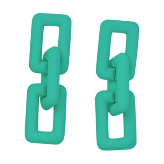 Daolelai French Solid Color Acrylic Vintage Earrings