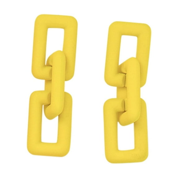 Daolelai French Solid Color Acrylic Vintage Earrings