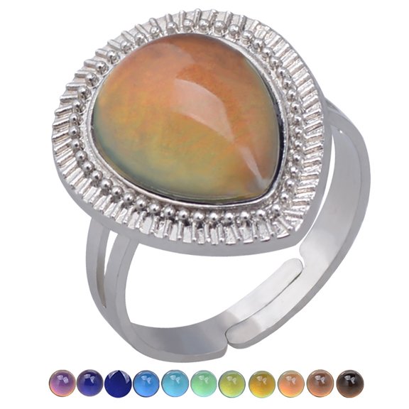 Daolelai Gemstone Temperature Color Changing Ring