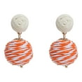 thumbnail image 1 of Daolelai Hand-Wound Ball Earrings, 1 of 2