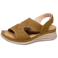 thumbnail image 1 of Daolelai Hollow Thick-Soled Wedge-Heeled Peep-Toe Sandals, 1 of 9