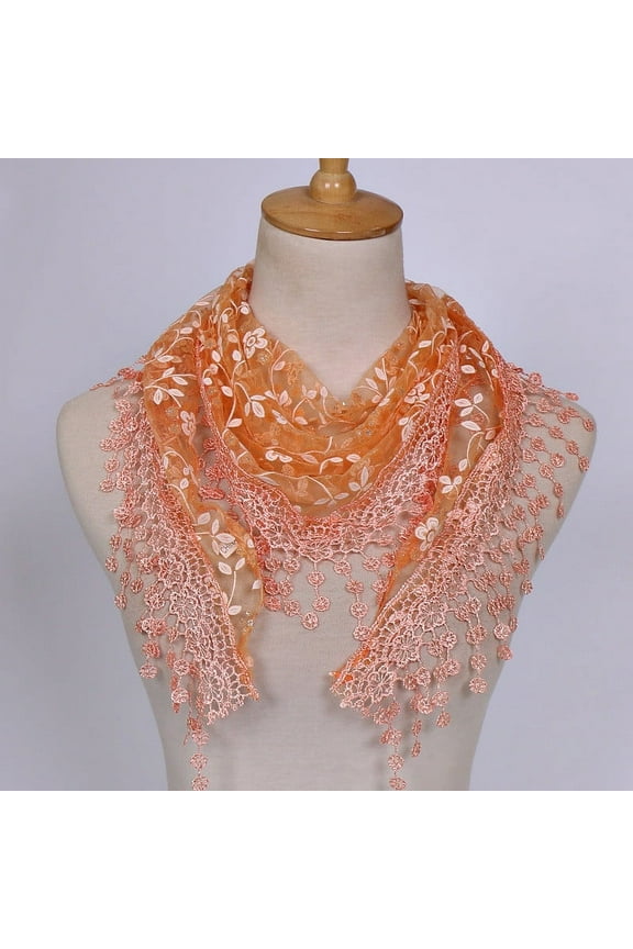 Ladies Lace Triangle Scarf