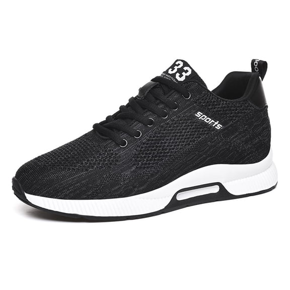 Daolelai Men's 10Cm Height Increase Sports Shoes Men's Sports Shoes New Style Breathable All-Match Sports Shoes Woven Trendy Shoes Casual Mesh Running Shoes