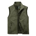 thumbnail image 1 of Daolelai Men's Casual Jacket 6 Pocket Workwear Sleeveless Casual Jacket Solid Color Fishing Vest, 1 of 8