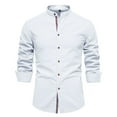 thumbnail image 1 of Daolelai Men's Casual Japanese Fashion Solid Color Long Sleeve Shirt, 1 of 3