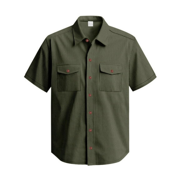 Daolelai Men's Corduroy Work Shirt