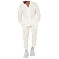 thumbnail image 1 of Daolelai Men's Fall Linen Casual Suit, 1 of 5