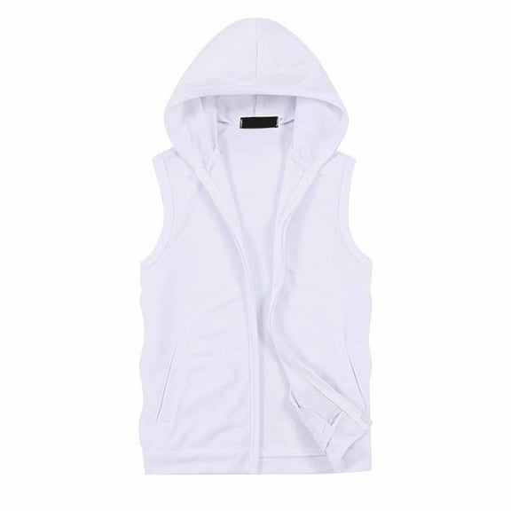 Daolelai Men's Hooded Vest Top