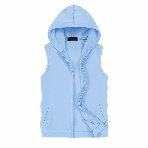 Daolelai Men's Hooded Vest Top