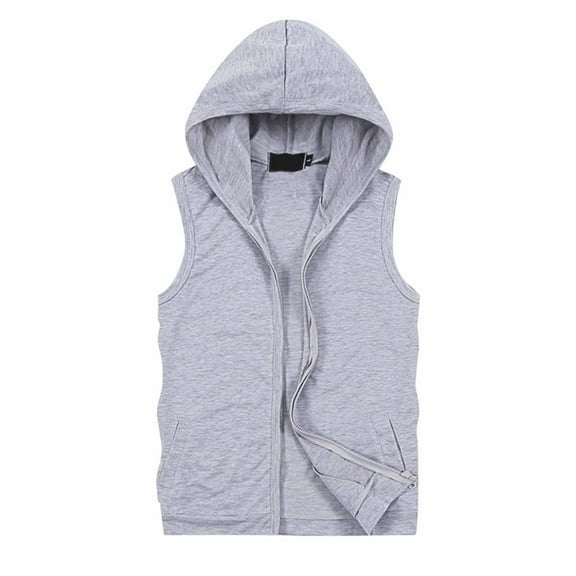 Daolelai Men's Hooded Vest Top