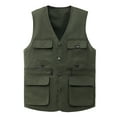 thumbnail image 1 of Daolelai Men's Large Size Multi-Pocket Vest, 1 of 2