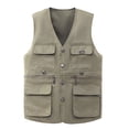 thumbnail image 1 of Daolelai Men's Large Size Multi-Pocket Vest, 1 of 2