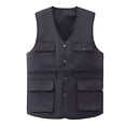 thumbnail image 1 of Daolelai Men's Large Size Multi-Pocket Vest, 1 of 2