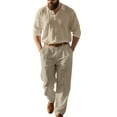 thumbnail image 1 of Daolelai Men's Linen Suit, 1 of 6