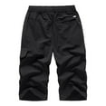 thumbnail image 1 of Daolelai Men's Loose Plus Size Quick-Drying Beach Sports Capri Pants, 1 of 9