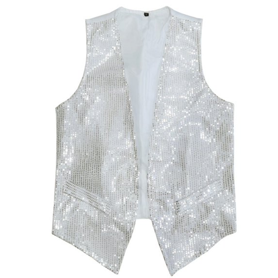 Daolelai Men's Sequined Suit Vest