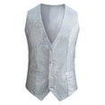 thumbnail image 1 of Daolelai Men's Sequined Vest Casual Vest Waistcoat Suit, 1 of 2