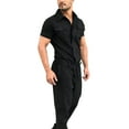 thumbnail image 1 of Daolelai Men's Short-Sleeved Overalls, 1 of 7