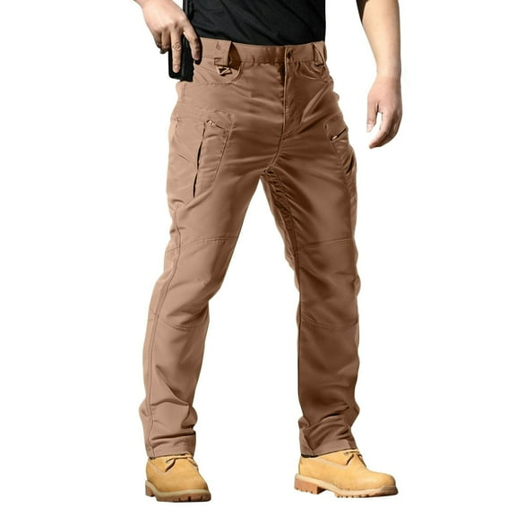 Daolelai Men's Tactical Pants Slightly Elastic Men's Spring and Summer Camouflage Pants Overalls Autumn Composite Leisure Wear-Resistant Overalls Training