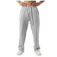 thumbnail image 1 of Daolelai Men's Wide Leg Drawstring Back Pocket Solid Color Sweatpants Trousers, 1 of 9