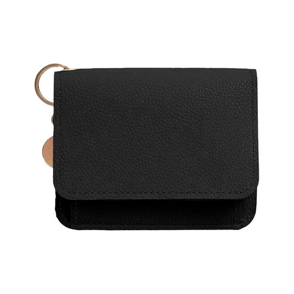Daolelai New Style Card Holder Short Cute Small Ladies Coin Purse Simple Light Pu Leather Document Storage Bag Thin