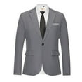 thumbnail image 1 of Daolelai Plus Size Men's Business Casual Suits Slim Fit Blazer, 1 of 3