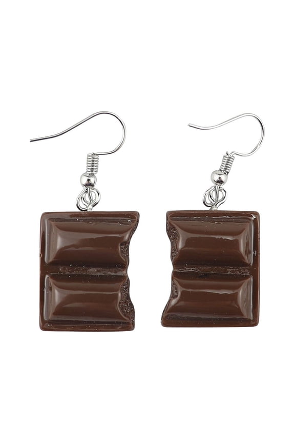 Potato Chip Chocolate Earrings