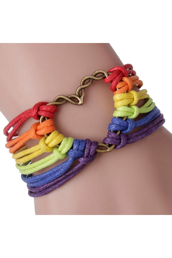 Rainbow Braided Bracelet