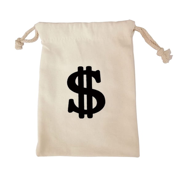 Daolelai Role Play Theme Party Money Bag Dollar Sign Tote Bag Photoshoot Props