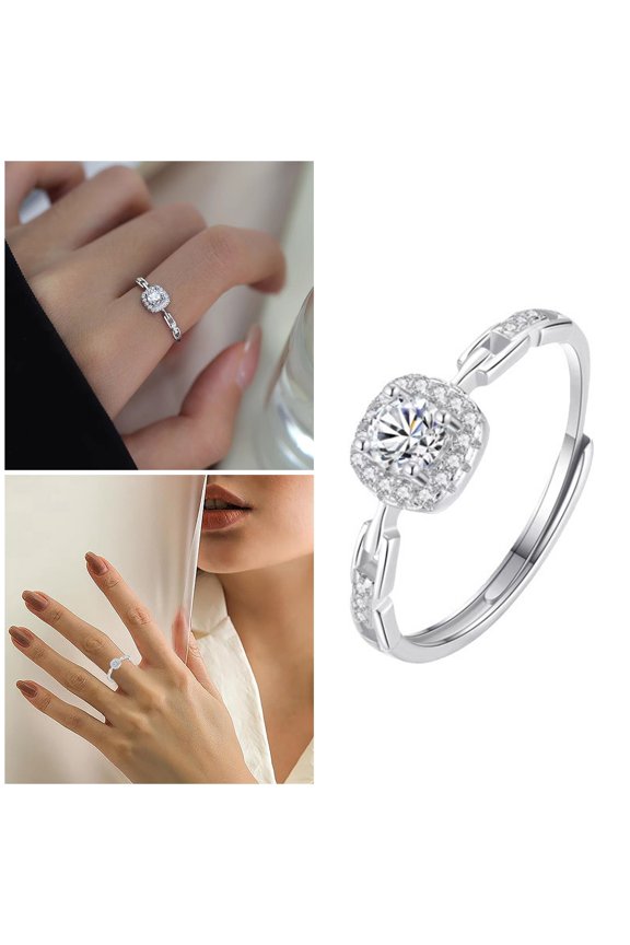 Silver Sugar Cube Ring