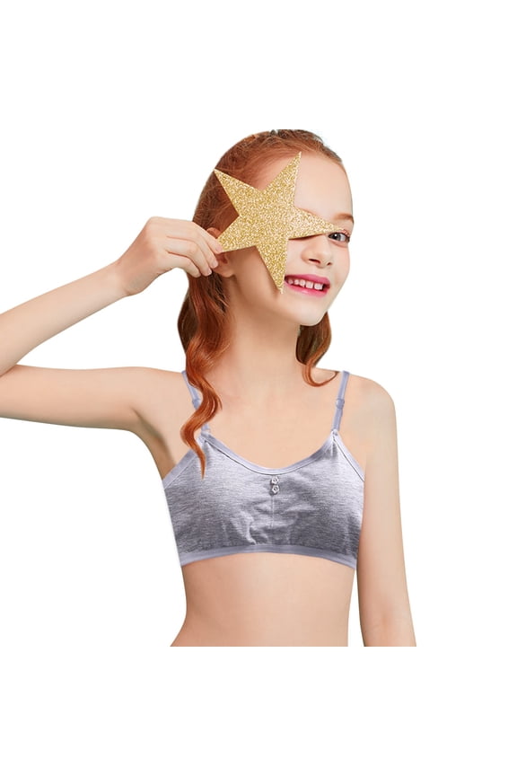 Student Girl Development Period Vest Printed Underwear Anti-Exposure Fixed Tube Top