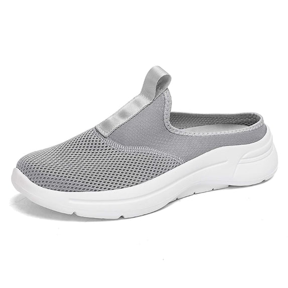 Daolelai Summer Mesh Half-Slippers Men's Breathable Sandals -On Closed-Toe Slippers